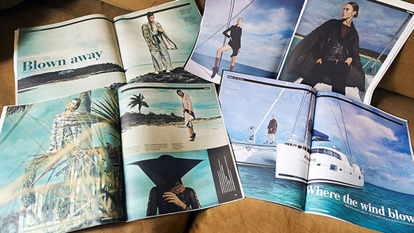 Fashion Magazine Publications from Bahamas Catamaran Charters